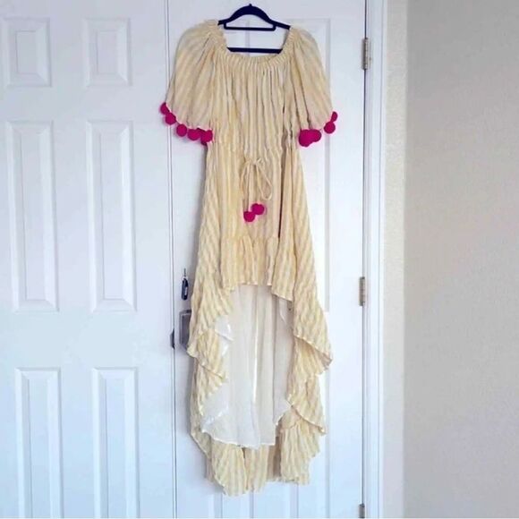 Revolve Dress Womens Alena Dress in Portofino Yellow & Pink Sundress Small NWT - Picture 2 of 5